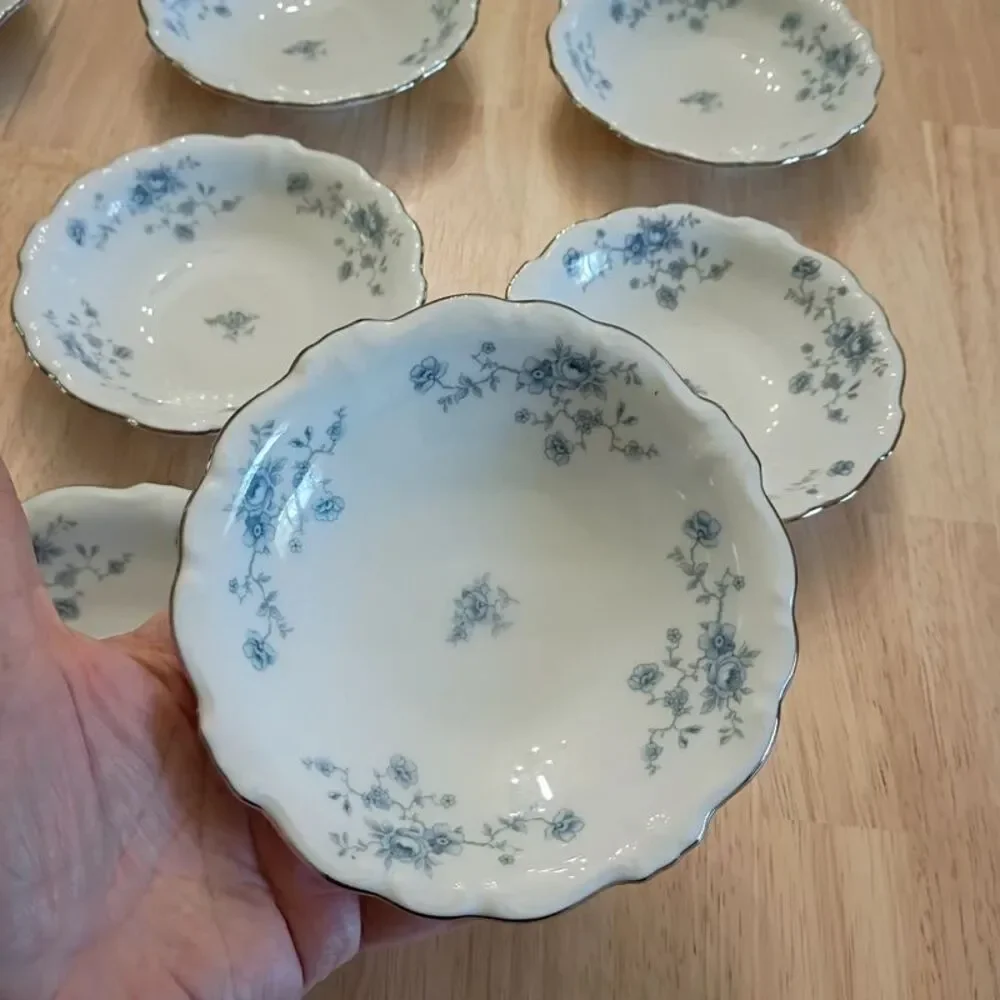 Vintage Johann Haviland Bavaria Germany Set of 9 - 5 Inch Dessert Bowls